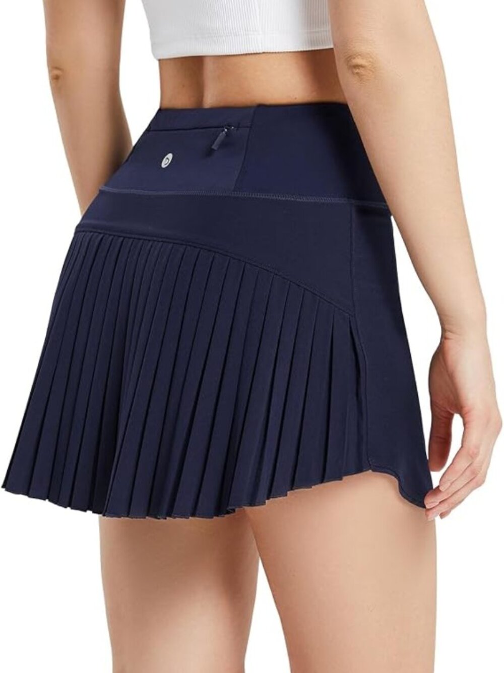 Baleaf Navy Pleated Tennis Pickleball Skort Pockets XS